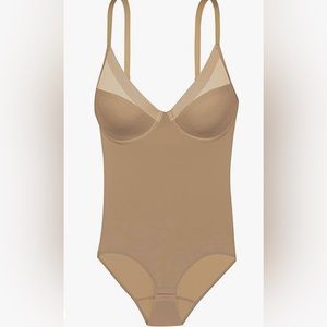 DKNY Womens Mesh Litewear Shapewear Bodysuit